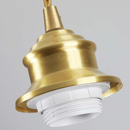 Scandinavian Pleated Half Circle Pendant Light