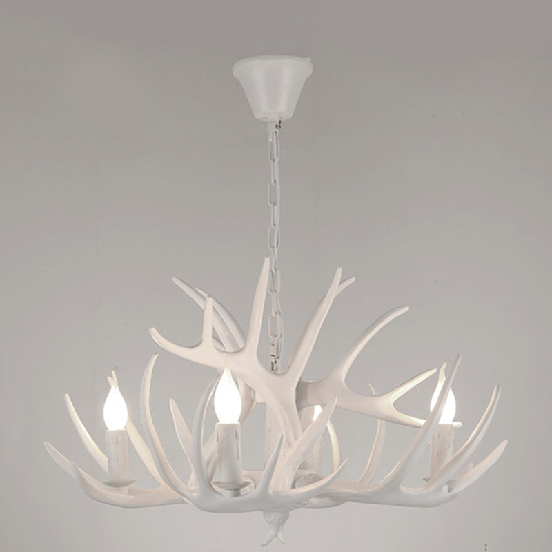 Art Deco Antler Iron Chandelier