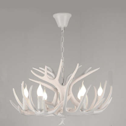 Art Deco Antler Iron Chandelier