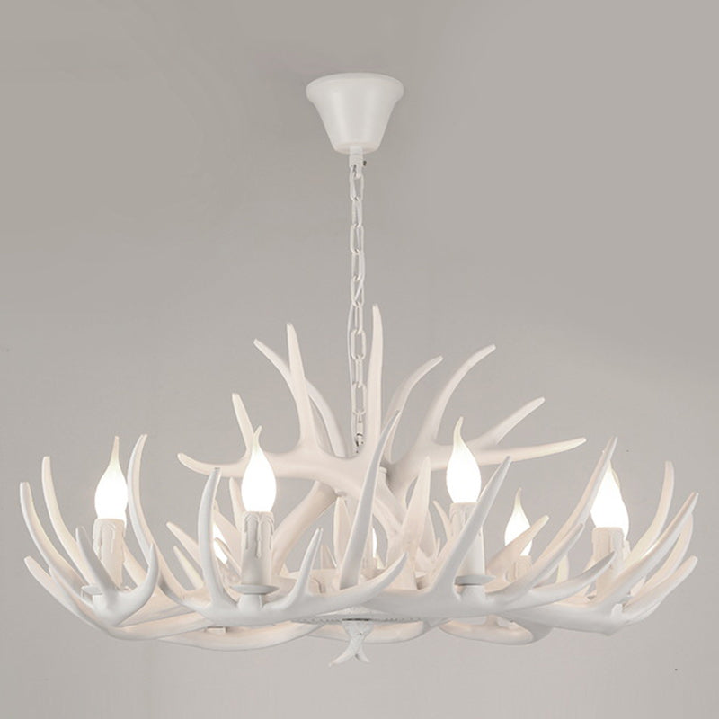 Art Deco Antler Iron Chandelier