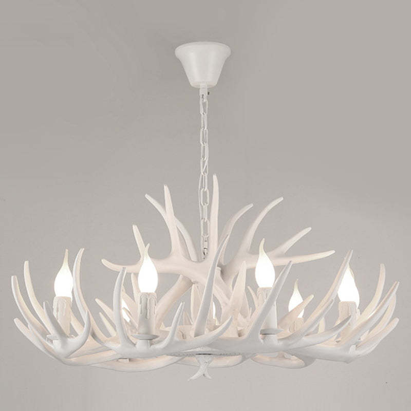 Art Deco Antler Iron Chandelier