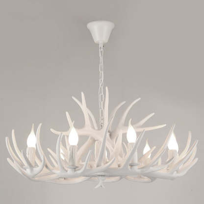 Art Deco Antler Iron Chandelier