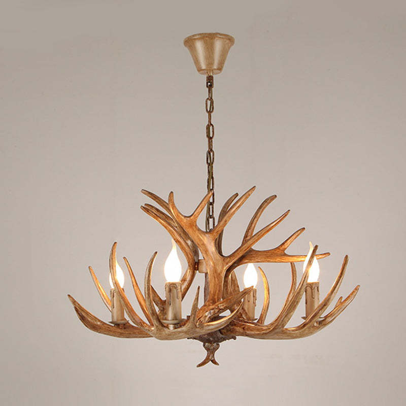 Art Deco Antler Iron Chandelier