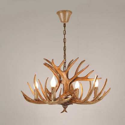Art Deco Antler Iron Chandelier