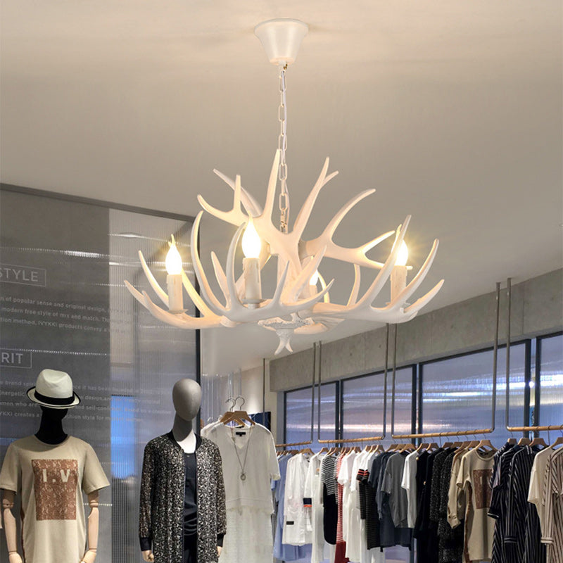 Art Deco Antler Iron Chandelier