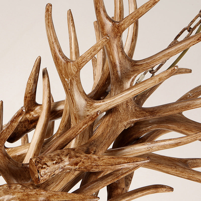 Art Deco Antler Iron Chandelier