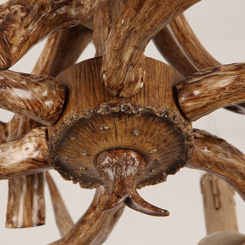 Art Deco Antler Iron Chandelier