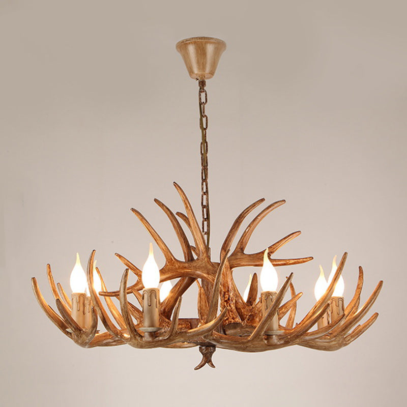 Art Deco Antler Iron Chandelier