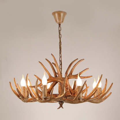 Art Deco Antler Iron Chandelier