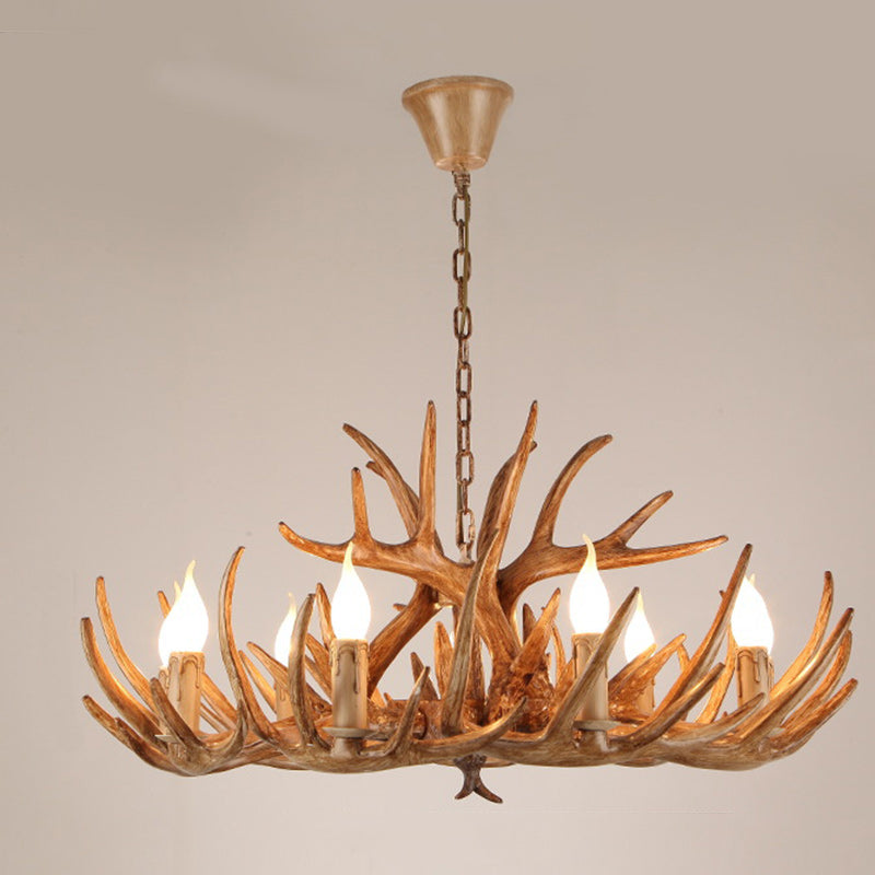 Art Deco Antler Iron Chandelier