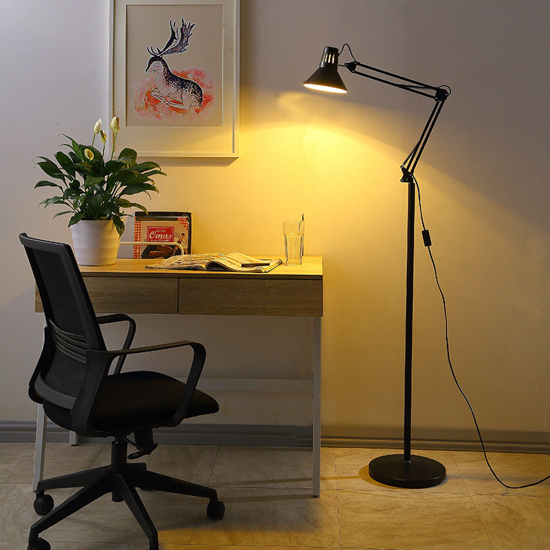 Scandinavian Retractable Swivel Iron Floor Lamp