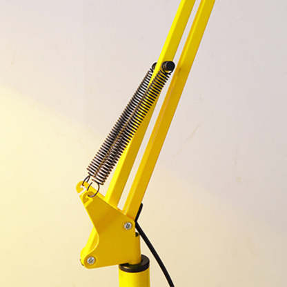 Scandinavian Retractable Swivel Iron Floor Lamp — Yellow / 110V-120V For US/CA