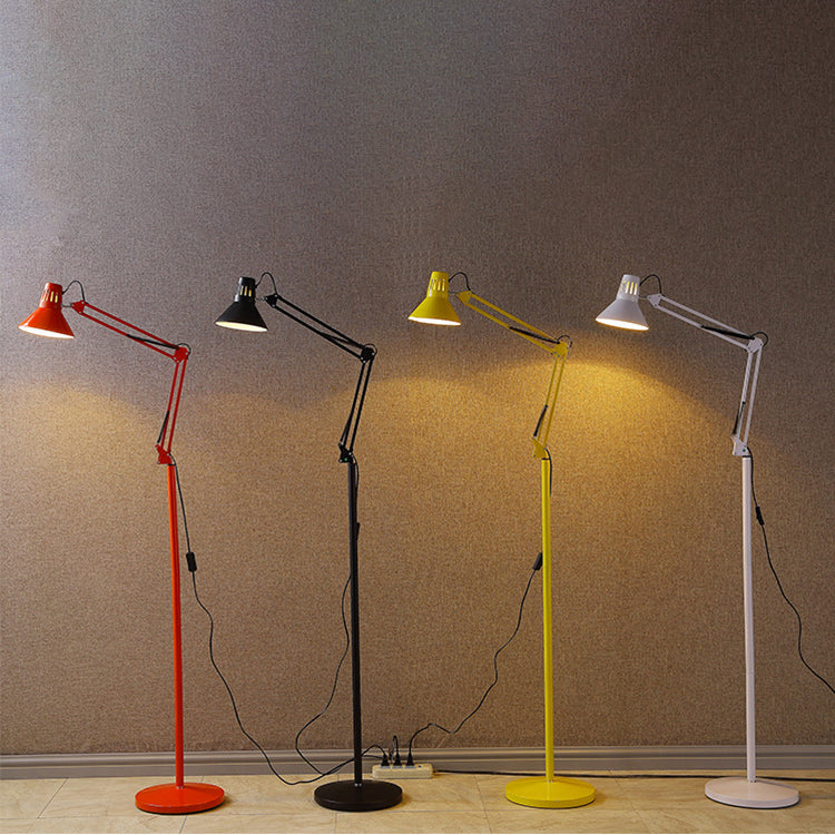 Scandinavian Retractable Swivel Iron Floor Lamp