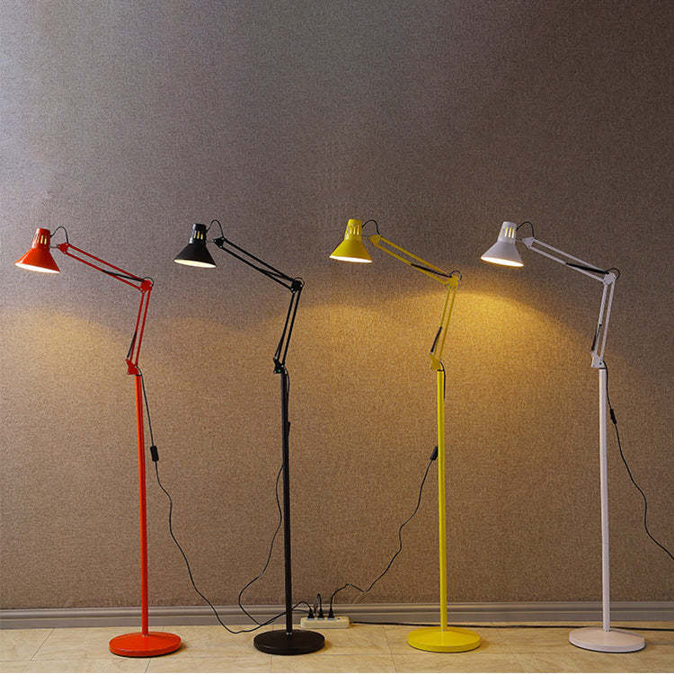 Scandinavian Retractable Swivel Iron Floor Lamp