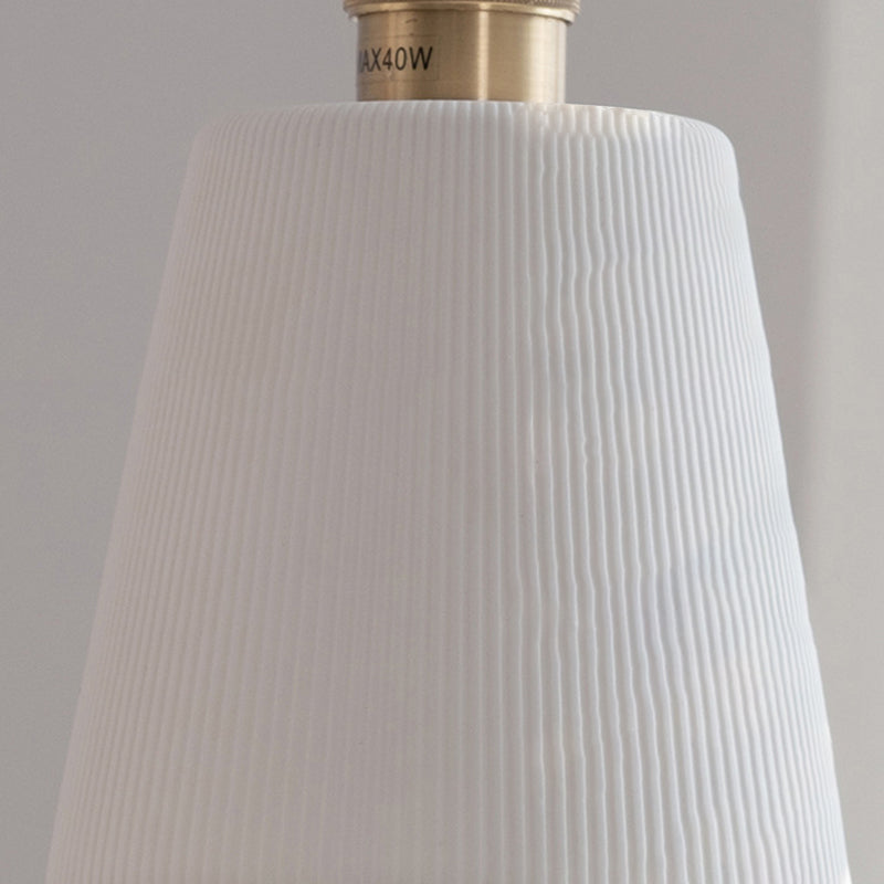 Scandinavian Copper Ceramic Cone Pendant Light