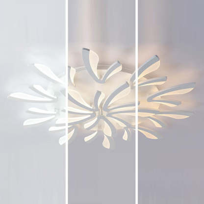 Scandinavian Dandelion Dome Acrylic LED Flush Light
