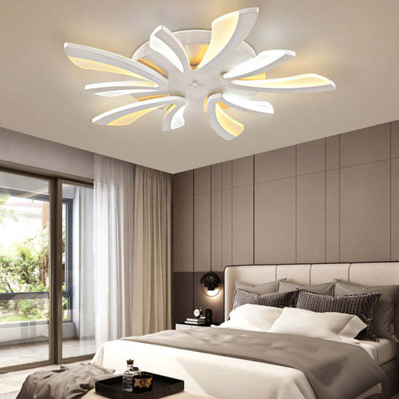 Scandinavian Dandelion Dome Acrylic LED Flush Light