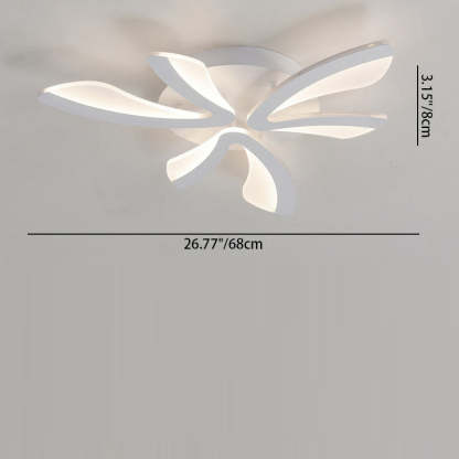 Scandinavian Dandelion Dome Acrylic LED Flush Light