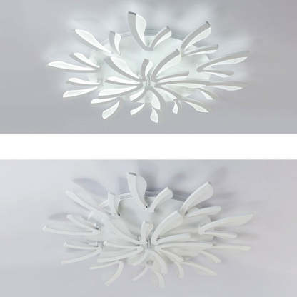 Scandinavian Dandelion Dome Acrylic LED Flush Light