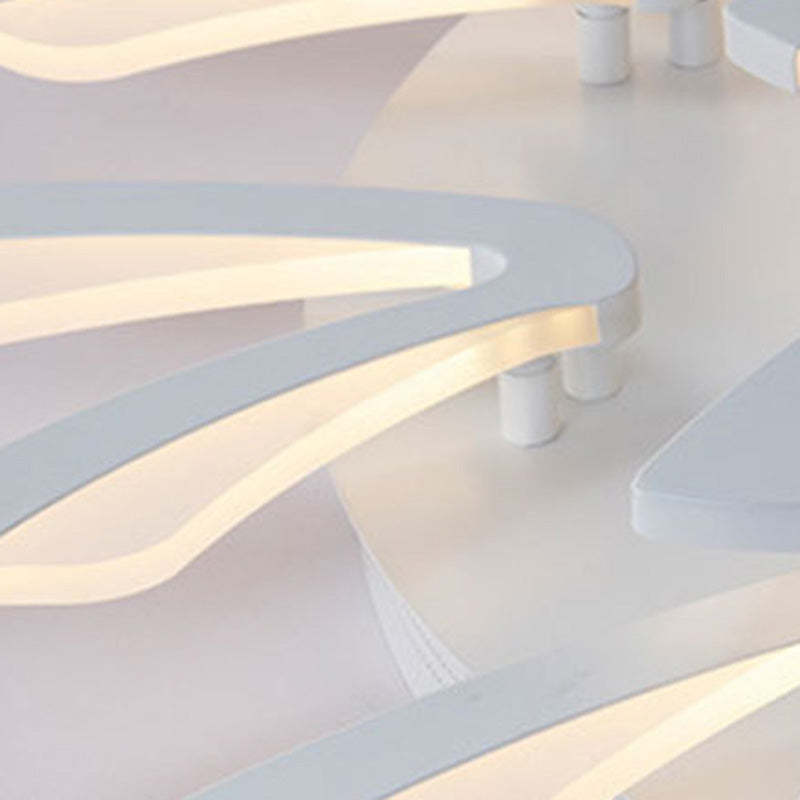 Scandinavian Dandelion Dome Acrylic LED Flush Light