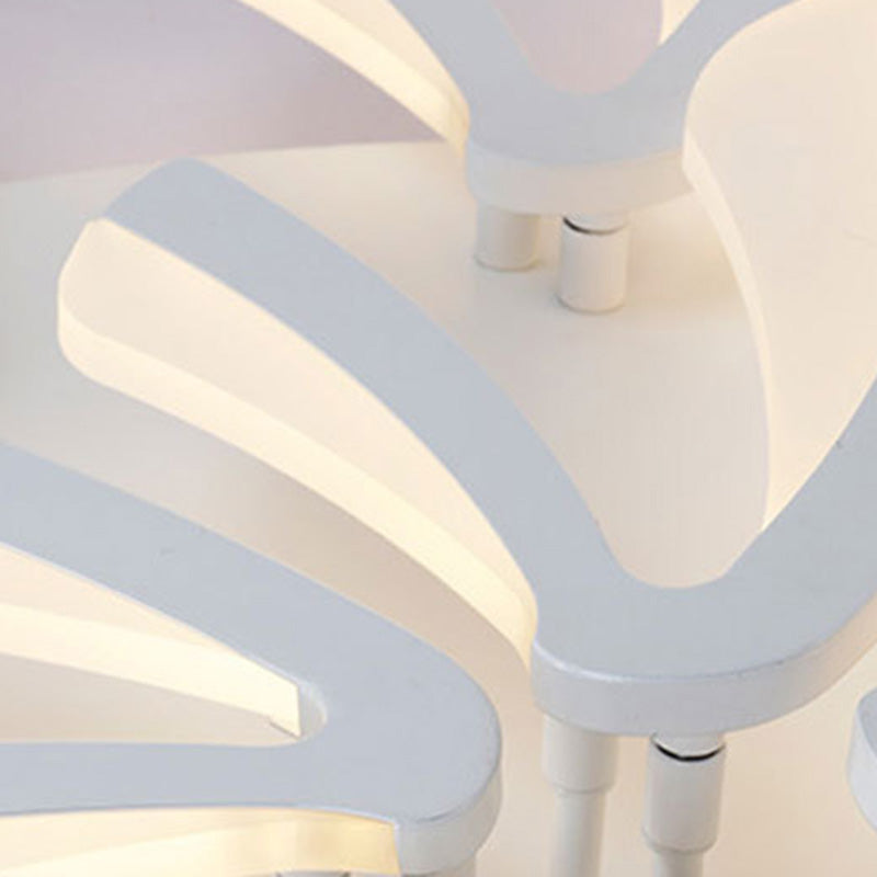 Scandinavian Dandelion Dome Acrylic LED Flush Light
