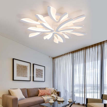 Scandinavian Dandelion Dome Acrylic LED Flush Light