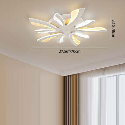 Scandinavian Dandelion Dome Acrylic LED Flush Light