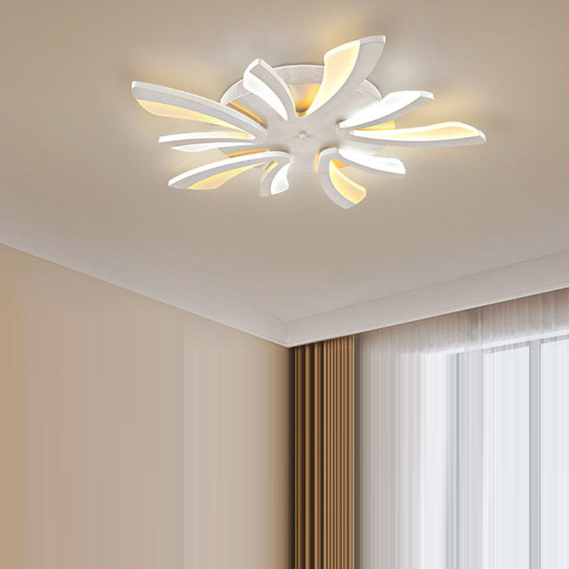 Scandinavian Dandelion Dome Acrylic LED Flush Light