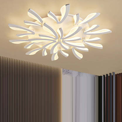 Scandinavian Dandelion Dome Acrylic LED Flush Light