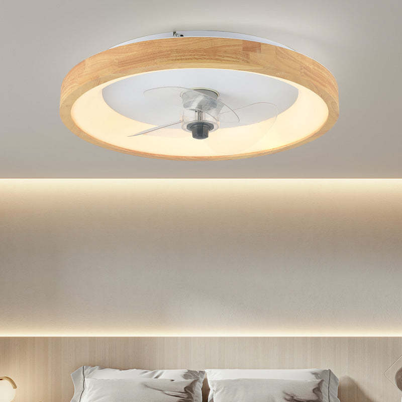 Minimalist Fan Dome Flush Mount Ceiling Fan Light