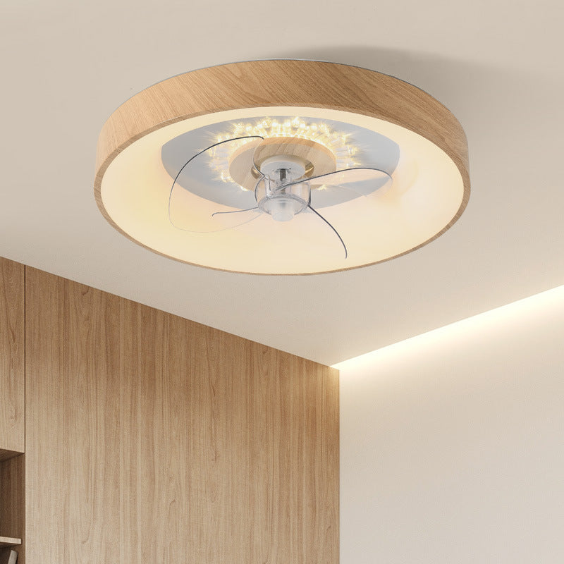 Minimalist Fan Dome Flush Mount Ceiling Fan Light