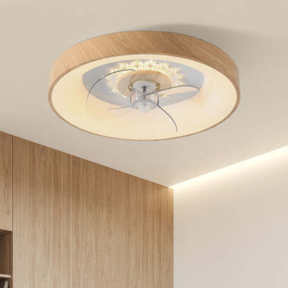 Minimalist Fan Dome Flush Mount Ceiling Fan Light