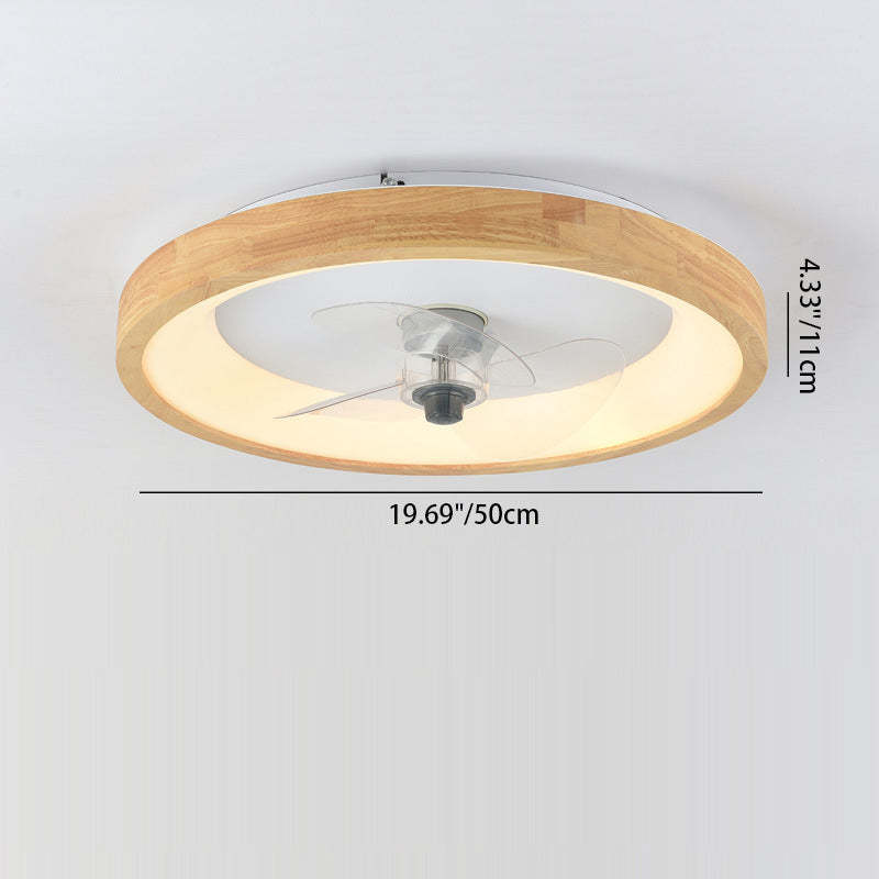 Minimalist Fan Dome Flush Mount Ceiling Fan Light