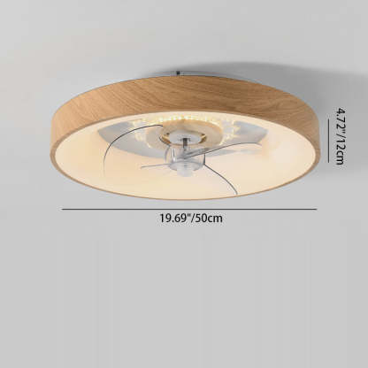 Minimalist Fan Dome Flush Mount Ceiling Fan Light