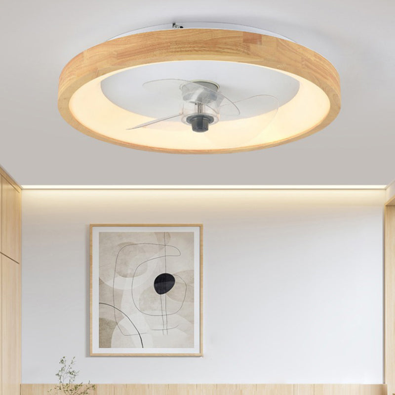 Minimalist Fan Dome Flush Mount Ceiling Fan Light