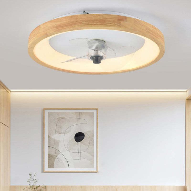 Minimalist Fan Dome Flush Mount Ceiling Fan Light