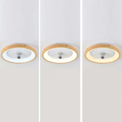 Minimalist Fan Dome Flush Mount Ceiling Fan Light