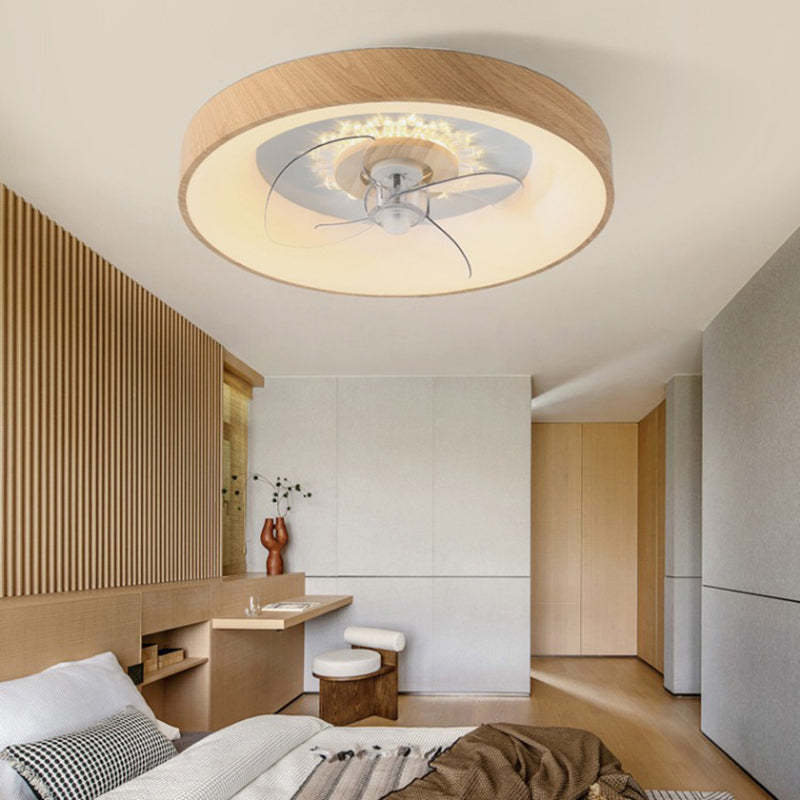 Minimalist Fan Dome Flush Mount Ceiling Fan Light