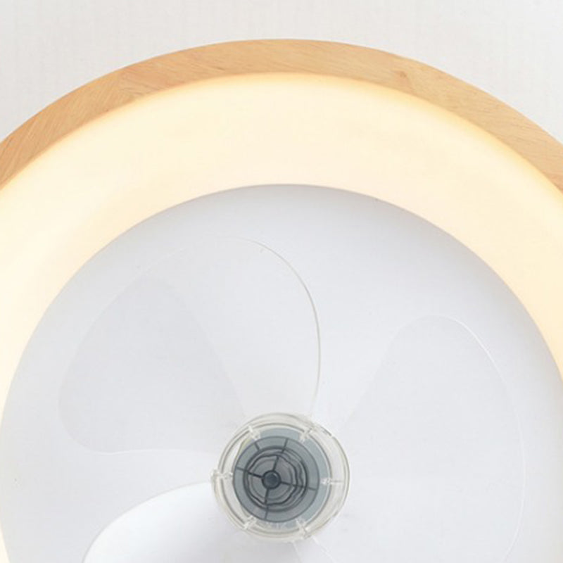 Minimalist Fan Dome Flush Mount Ceiling Fan Light