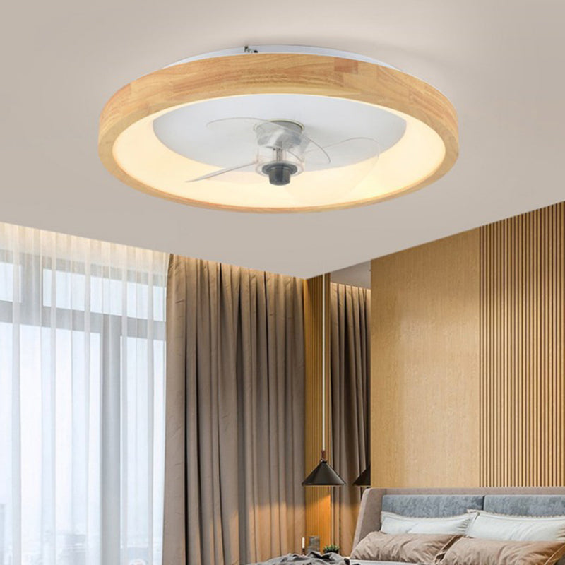 Minimalist Fan Dome Flush Mount Ceiling Fan Light
