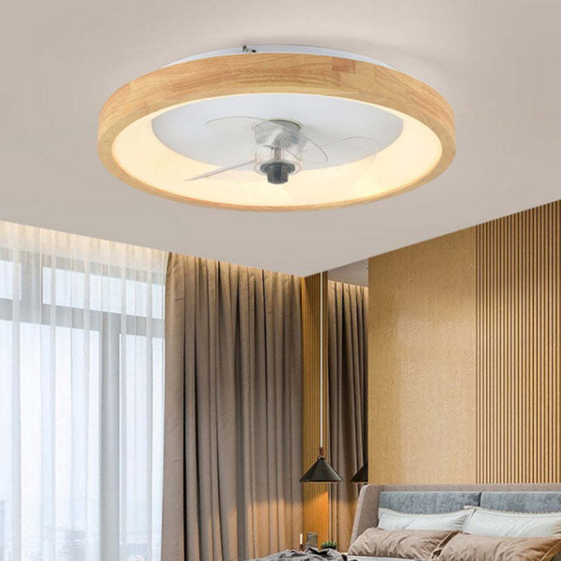 Minimalist Fan Dome Flush Mount Ceiling Fan Light