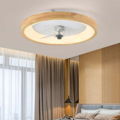 Minimalist Fan Dome Flush Mount Ceiling Fan Light