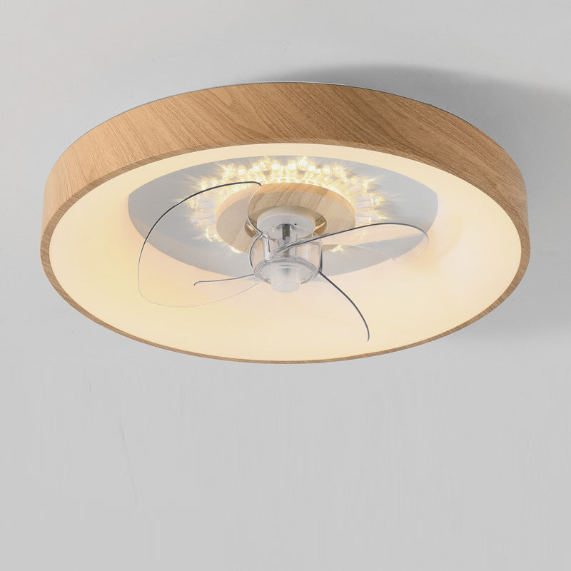 Minimalist Fan Dome Flush Mount Ceiling Fan Light