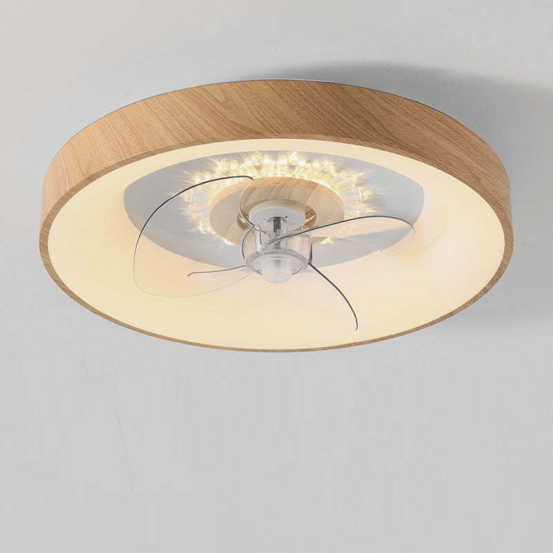 Minimalist Fan Dome Flush Mount Ceiling Fan Light