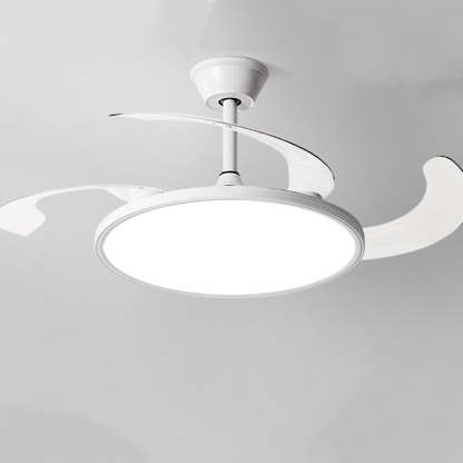 Minimalist Round Iron LED Ceiling Fan Light