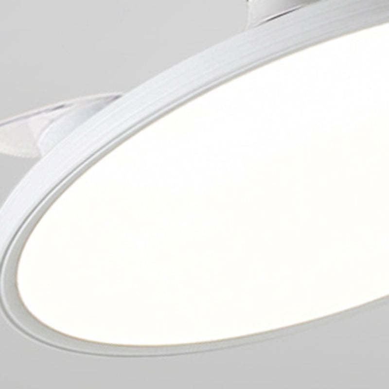 Minimalist Round Iron LED Ceiling Fan Light