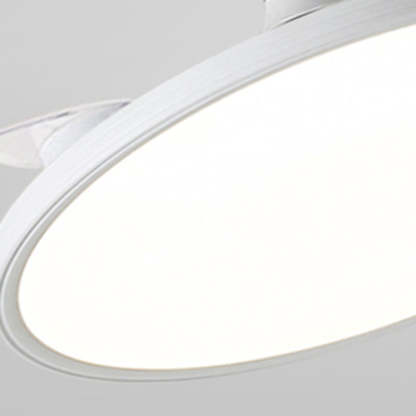 Minimalist Round Iron LED Ceiling Fan Light