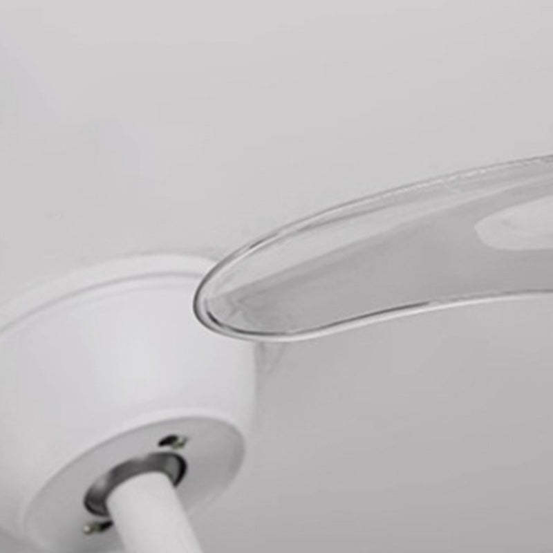 Minimalist Round Iron LED Ceiling Fan Light