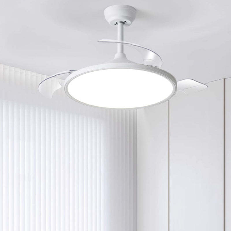 Minimalist Round Iron LED Ceiling Fan Light