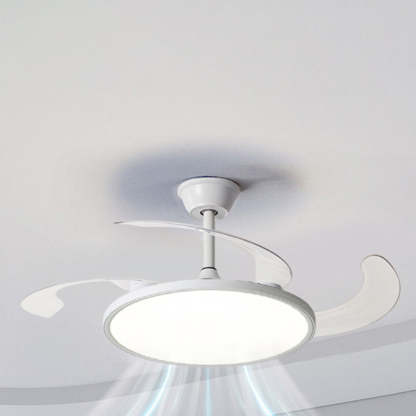 Minimalist Round Iron LED Ceiling Fan Light